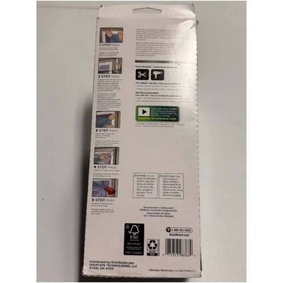 Duck 84" x 120" Max Strength Indoor Window Film Insulation Kit - Picture 2 of 10